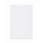 Portabadge per lanyard con fessura 12 x 8 cm color bianco