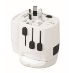 Adattatore universale con connettori USB-A e USB-C 20W color bianco quarta vista