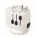 Adattatore universale con connettori USB-A e USB-C 20W color bianco sesta vista