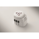 Adattatore universale con connettori USB-A e USB-C 20W color bianco ottava vista fotografica