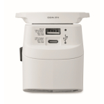 Adattatore universale con connettori USB-A e USB-C 20W color bianco