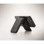 Portacarte magnetico in similpelle PU per 3 carte color nero sesta vista fotografica