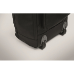 Zaino trolley in poliestere RPET 290T con 3 tasche 15'' color nero ottava vista fotografica
