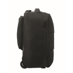 Zaino trolley in poliestere RPET 290T con 3 tasche 15'' color nero