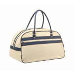 Classica borsa sportiva vintage in pelle sintetica 21,5L color beige