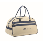 Classica borsa sportiva vintage in pelle sintetica 21,5L color beige vista principale