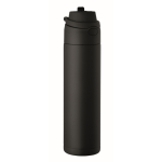 Borraccia antigoccia a doppia parete in acciaio inox riciclato 500 ml color nero