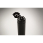 Borraccia antigoccia a doppia parete in acciaio inox riciclato 500 ml color nero settima vista fotografica