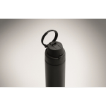 Borraccia antigoccia a doppia parete in acciaio inox riciclato 500 ml color nero ottava vista fotografica