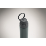 Bottiglia in acciaio inox riciclato con cannuccia 2 in 1 650 ml color nero opaco ottava vista fotografica