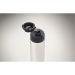 Borraccia in RPET con cannuccia 2 in 1 e maniglia antigoccia 700 ml color blu mare settima vista fotografica