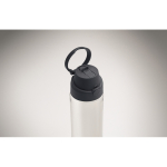 Borraccia in RPET con cannuccia 2 in 1 e maniglia antigoccia 700 ml color blu mare ottava vista fotografica