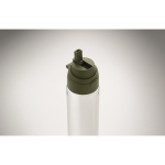 Borraccia in RPET con cannuccia 2 in 1 e maniglia antigoccia 700 ml color verde scuro sesta vista fotografica