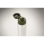 Borraccia in RPET con cannuccia 2 in 1 e maniglia antigoccia 700 ml color verde scuro settima vista fotografica