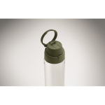 Borraccia in RPET con cannuccia 2 in 1 e maniglia antigoccia 700 ml color verde scuro ottava vista fotografica