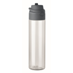Borraccia in RPET con cannuccia 2 in 1 e maniglia antigoccia 700 ml color blu petrolio