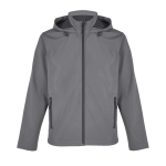 Giacca softshell in poliestere riciclato con cappuccio SOL'S color grigio scuro