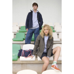 Giacca softshell in poliestere riciclato con cappuccio SOL'S color blu mare