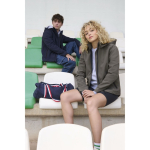 Giacca softshell da donna con cappuccio e fodera in pile SOL'S color grigio scuro