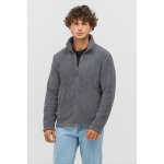 Giacca micropile unisex con zip e tasche SOL'S color grigio jeansato