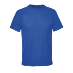 T-shirt traspirante in poliestere riciclato SOL'S color blu reale terza vista