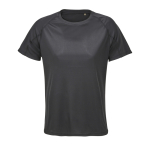 T-shirt da donna traspirante in poliestere riciclato SOL'S color nero