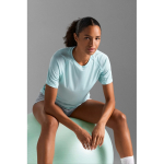 T-shirt da donna traspirante in poliestere riciclato SOL'S color blu sbiadito