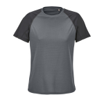 T-shirt da donna traspirante in poliestere riciclato SOL'S color grigio topo decima vista