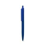 Penna a sfera in plastica con clip ampia e finitura lucida, inchiostro blu color blu prima vista