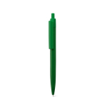 Penna a sfera in plastica con clip ampia e finitura lucida, inchiostro blu color verde prima vista