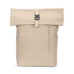 Zaino roll-top con chiusura superiore e tasche 17L 380 g/m² color naturale quinta vista