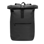 Zaino roll-top per laptop in ecopelle 15 L 16” color nero prima vista