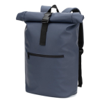 Zaino roll-top per laptop in ecopelle 15 L 16” color blu