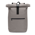 Zaino roll-top per laptop in ecopelle 15 L 16” color grigio prima vista