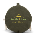 Borsa sportiva ecologica con tasca interna 24L 380 g/m2 color verde scuro immagine con logo