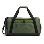 Borsa sportiva in poliestere riciclato con ampio scomparto 37L color verde scuro prima vista