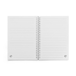 Taccuino A5 in carta riciclata con copertina flessibile a righe