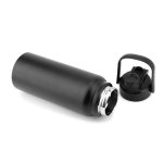 Borraccia in acciaio inox a doppia parete con beccuccio 2 in 1 830 ml color nero quarta vista