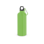 Borraccia in acciaio inox a parete singola con moschettone 550 ml color verde chiaro 