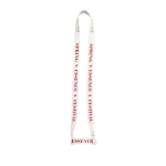 Lanyard e cordino portabicchiere sublimabili su entrambi i lati 2 cm color bianco immagine con logo