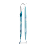 Lanyard in poliestere riciclato con portabicchiere in silicone 2 cm vista principale