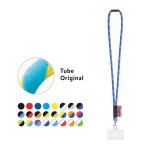 Lanyard tubolare prodotto in Europa con moschettone standard vari colori