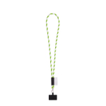 Lanyard tubolare con moschettone e supporto per cellulare 6,5 x 4,1 cm color verde