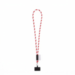 Lanyard tubolare con moschettone e supporto per cellulare 6,5 x 4,1 cm