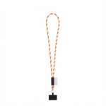 Lanyard tubolare con moschettone e supporto per cellulare 6,5 x 4,1 cm