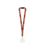 Lanyard in poliestere sublimato con moschettone, chiusura e tessera 2 cm vari colori