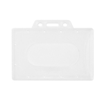 Portatessere rigido per carte in plastica leggero e resistente 8,6x5,4 cm color bianco prima vista