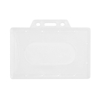 Portatessere rigido per carte in plastica leggero e resistente 8,6x5,4 cm color bianco seconda vista