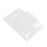 Portatessere rigido per carte in plastica leggero e resistente 8,6x5,4 cm color bianco