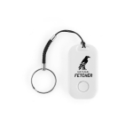 Localizzatore portachiavi in plastica riciclata con Bluetooth 25 m color bianco immagine con logo 2